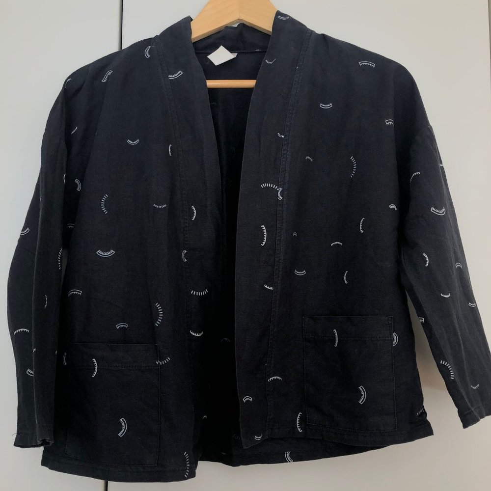 Linen kimono style jacket